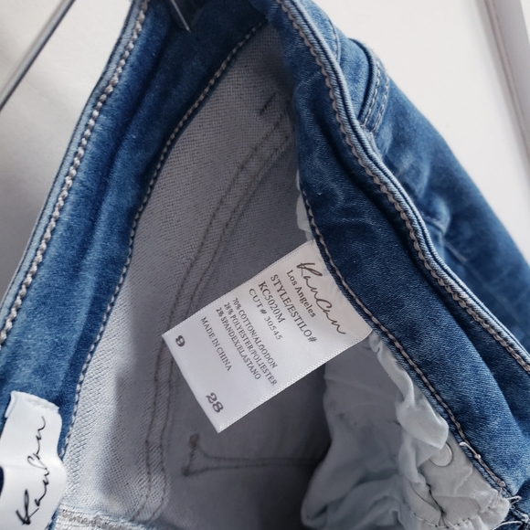 KanCan Women s9 Blue Denim Shorts Jorts - Picture 3 of 5